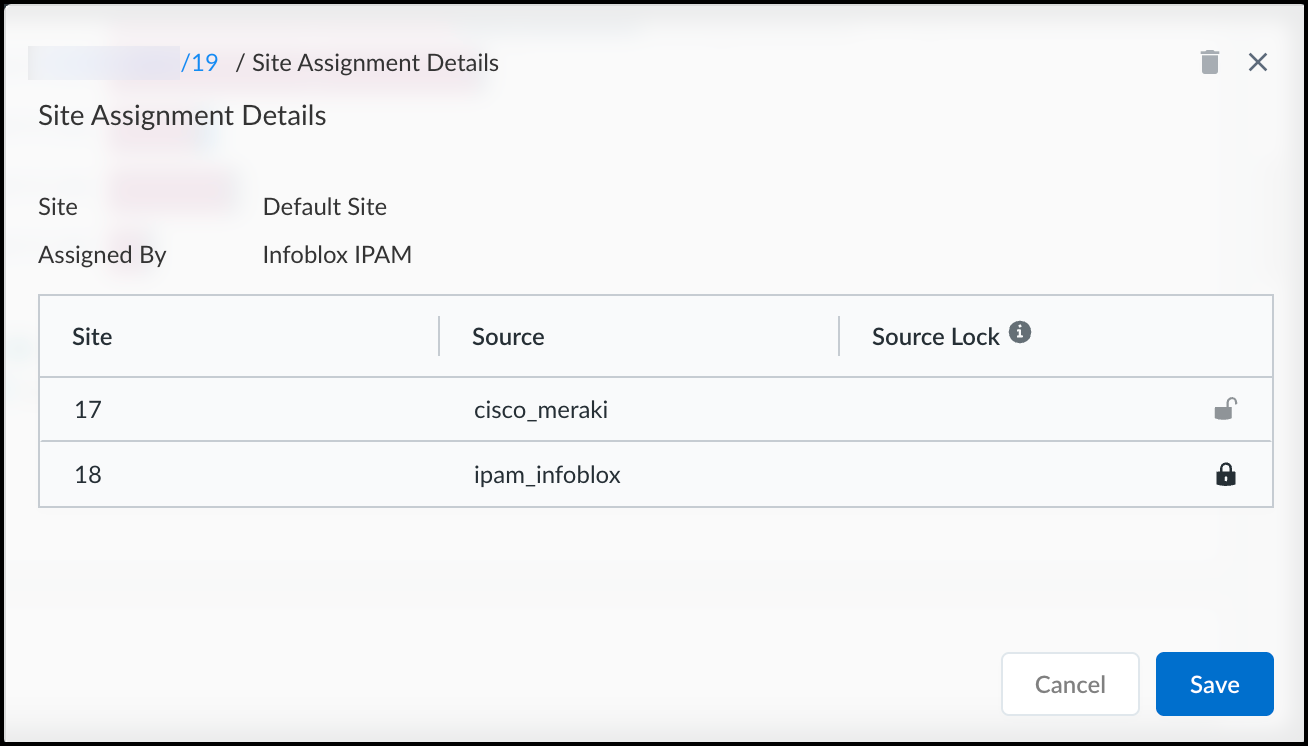   Resolve a site conflict by locking a preferred source to                                         enforce its site assignment for the subnet  