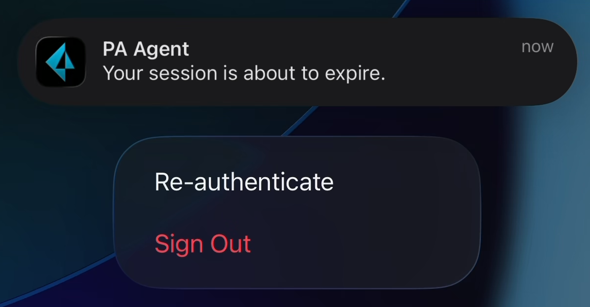 Prisma Agent Session Timeouts on iOS